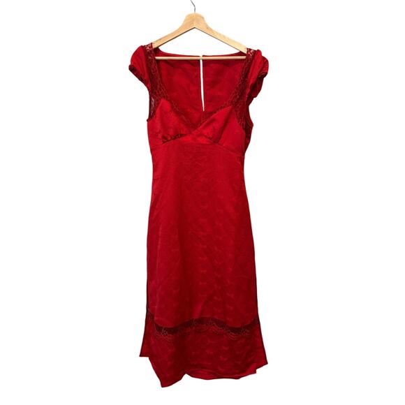 Free People Foolish Heart Midi Dress Size Medium - Picture 7 of 16